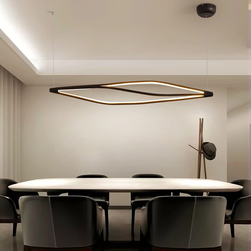 

Modern led pendant lights for dining room bar shop hanging Pendant lamp living room office home deco 90-260V Matte Black/White