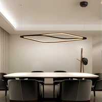 modern led pendant lights for dining room bar shop hanging pendant lamp living room office home deco 90 260v matte blackwhite