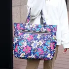 Женская большая сумка на плечо 8 видов стилей, модная сумка с цветочным принтом для покупок, школьная холщовая сумка на молнии, сумка-тоут, сумки для хранения