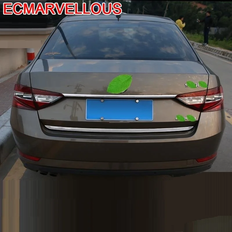 

Voiture Accesorios Coche Araba Aksesuar Exterior Decoration Accessories Car Sticker Trunk 2016 2017 2018 2019 FOR Skoda Superb