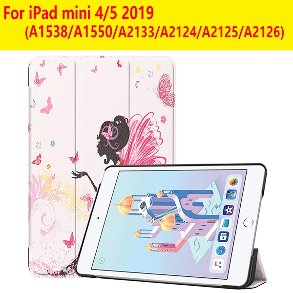 IPADMINI45 SY JLNH Чехол для iPad Mini 1 2 3 из искусственной кожи силиконовый чехол для планшета для iPad Mini 4 5 трехслойный чехол-подставка для сна - Цвет: IPADMINI45 SY JLNH