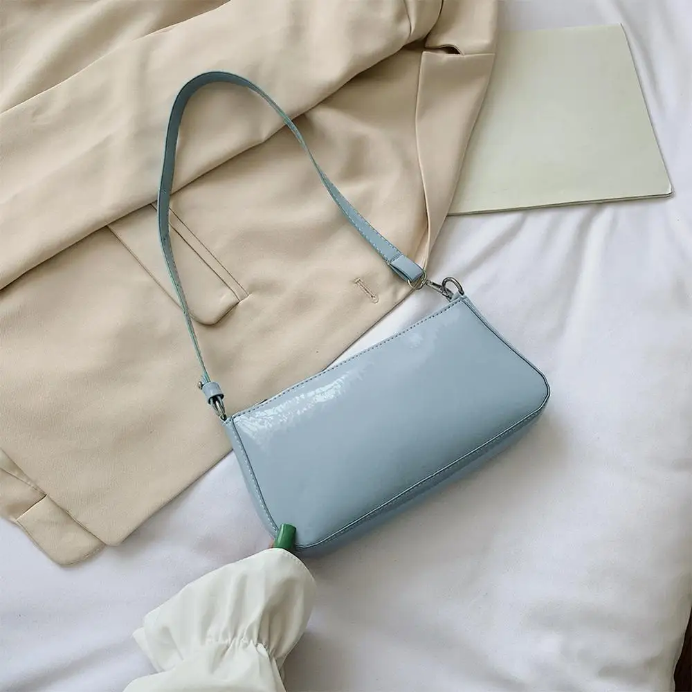 

Women Elegant Leather Handbag Fashion Totes Leather Solid Color Shoulder Bags for Outdoor Shopping Traveling Ornaments