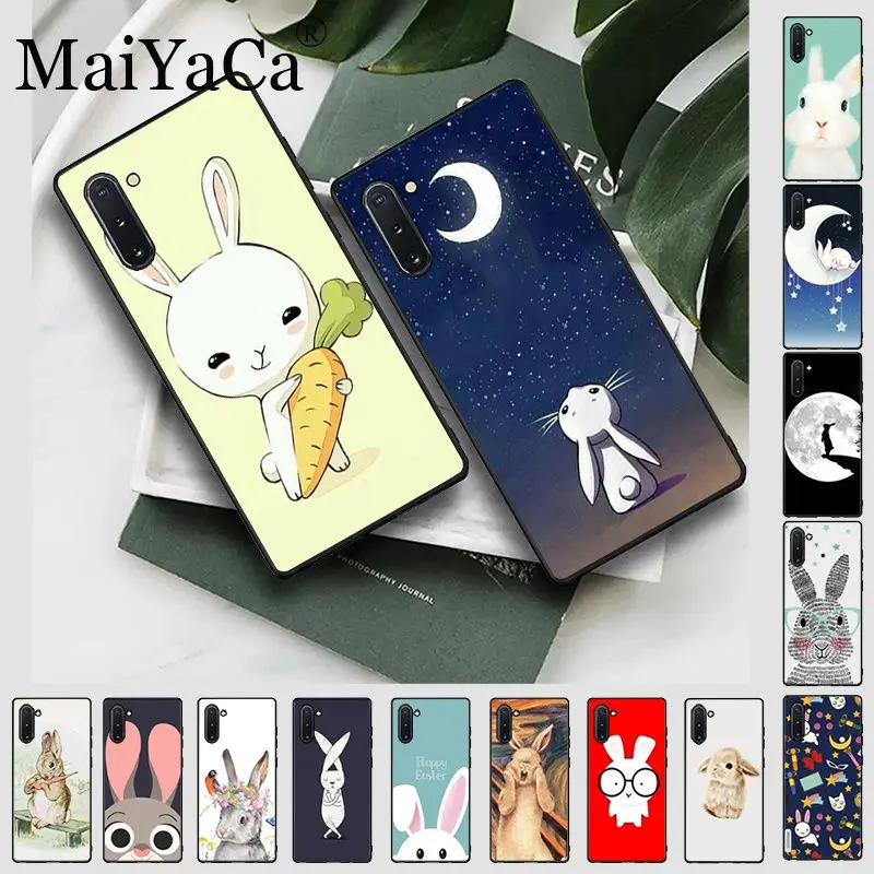 Чехол для мобильного телефона Moon Bunny rabbit стильный чехол Galaxy note10 note8 note9 note5 note4 s10plus