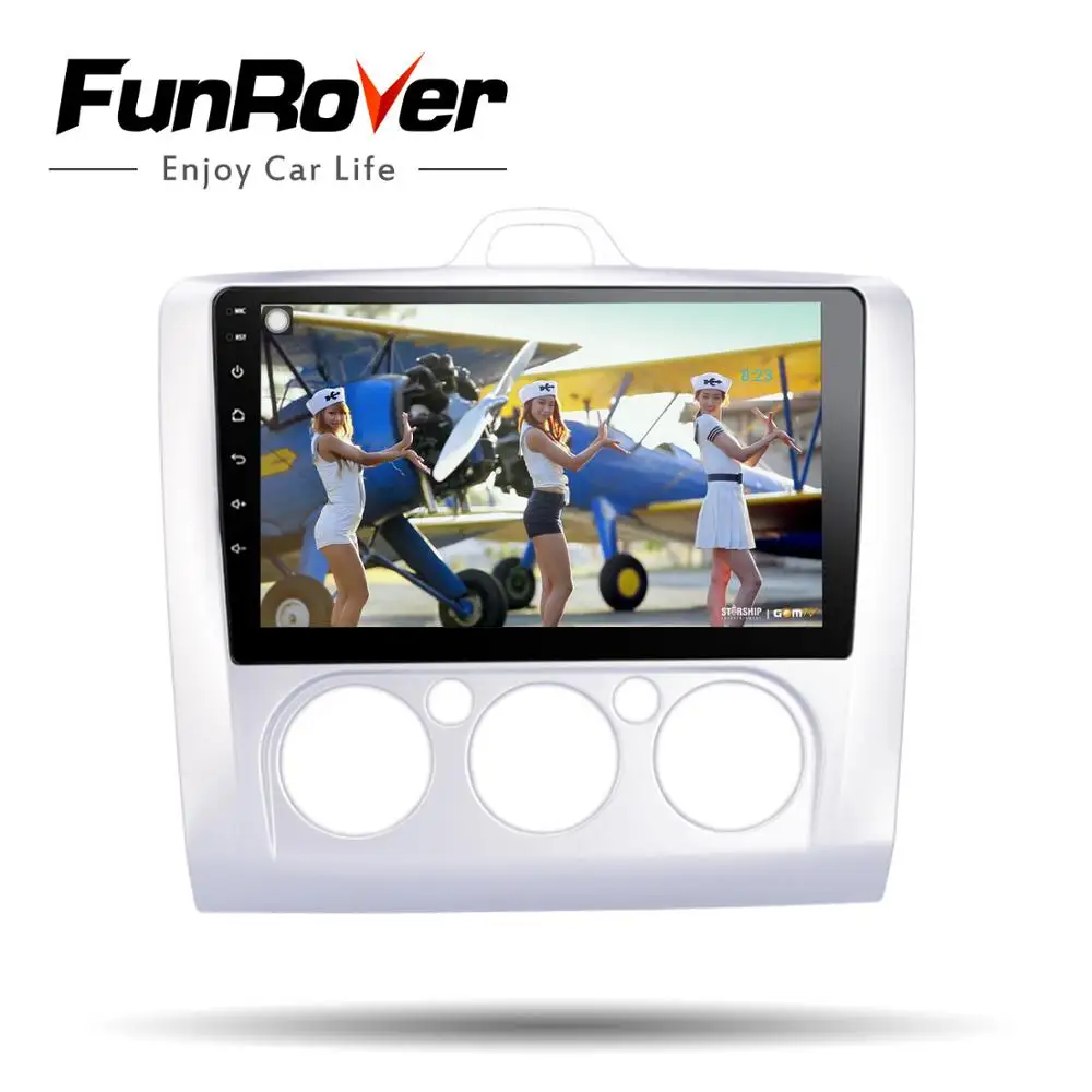 Funrover DSP 8 ядер Android 9 0 2 din автомобильный Dvd Gps Мультимедиа для Focus Mondeo C MAX Galaxy авто