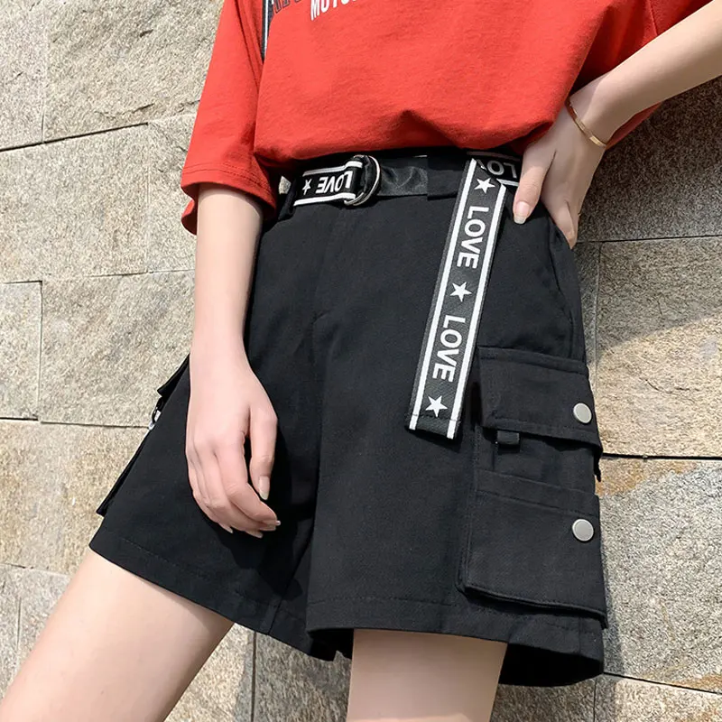 

Shorts Women Summer Loose-Fit High-waisted Shorts Fashion Casual Workwear Shorts