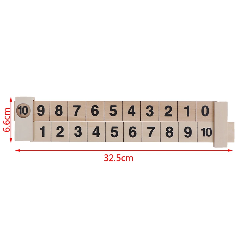 Деревянная математическая арифметическая линейка обучающая Детская