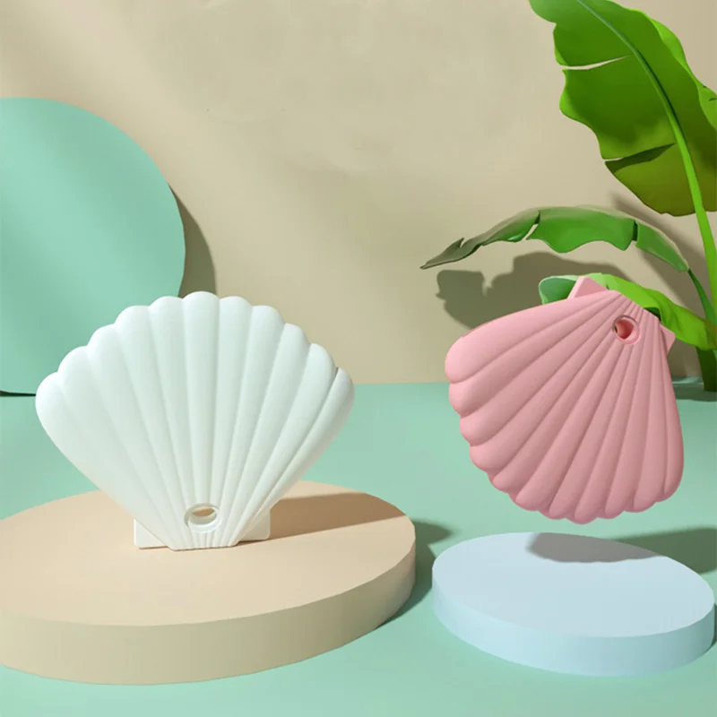 

Conchoidal Silicone Mask Holder Portable Mask Storage Bag Washable Dustproof Mask Case Container