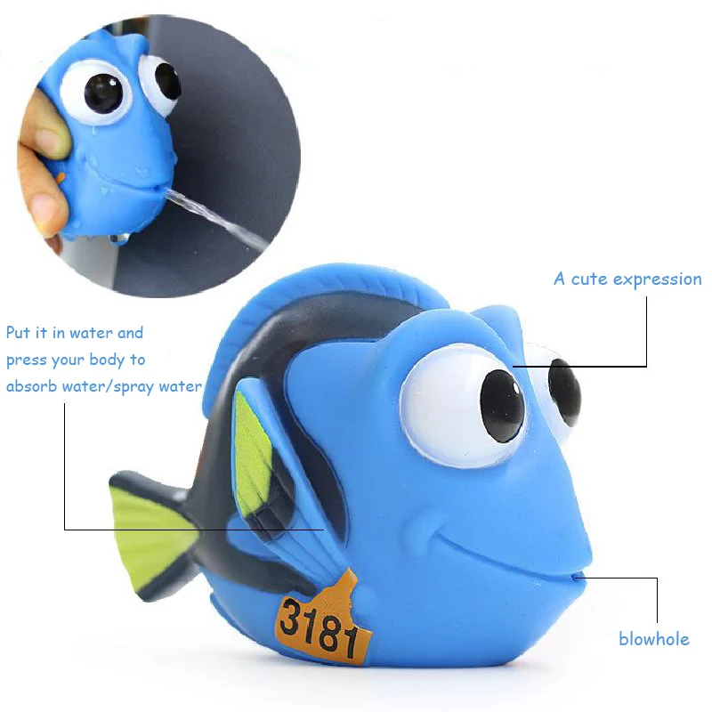 

Children Bathroom Bathing Finding Nemo Water Spraying Toys Playing Water Vinyl Floating Underwater World Nemo Dolly Bathing Toys
