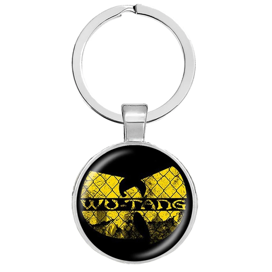 Хип-хоп группа Wu Tang Clan брелок стеклянная купольная подвеска для ключей ручная