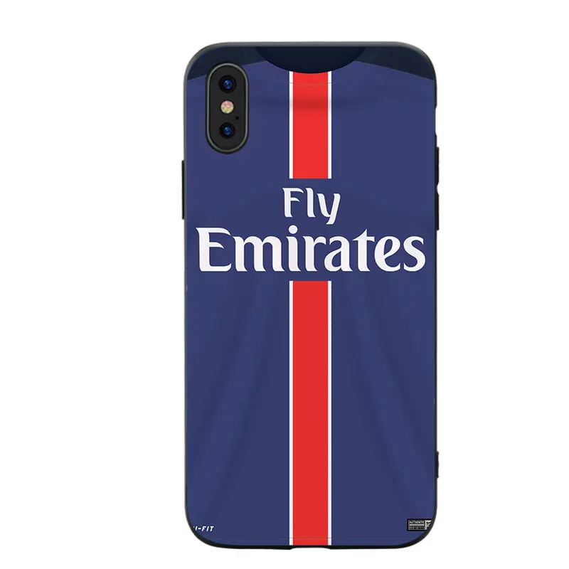 RKQ PSG Jersey стильный мягкий силиконовый чехол для телефона для iPhone 5S, SE 6 6S 7 8 Plus X XS XR 11 Pro Max TPU чехол - Цвет: A1632