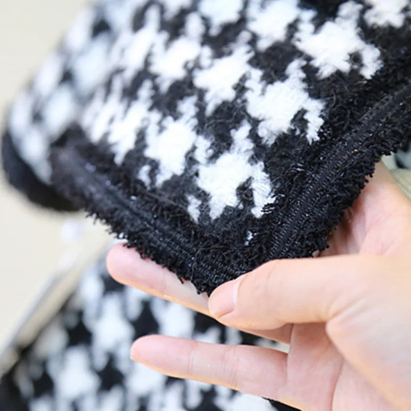 Кардиган с длинным рукавом и юбкой на пуговицах в клетку осень Sodawn для девочек 2020