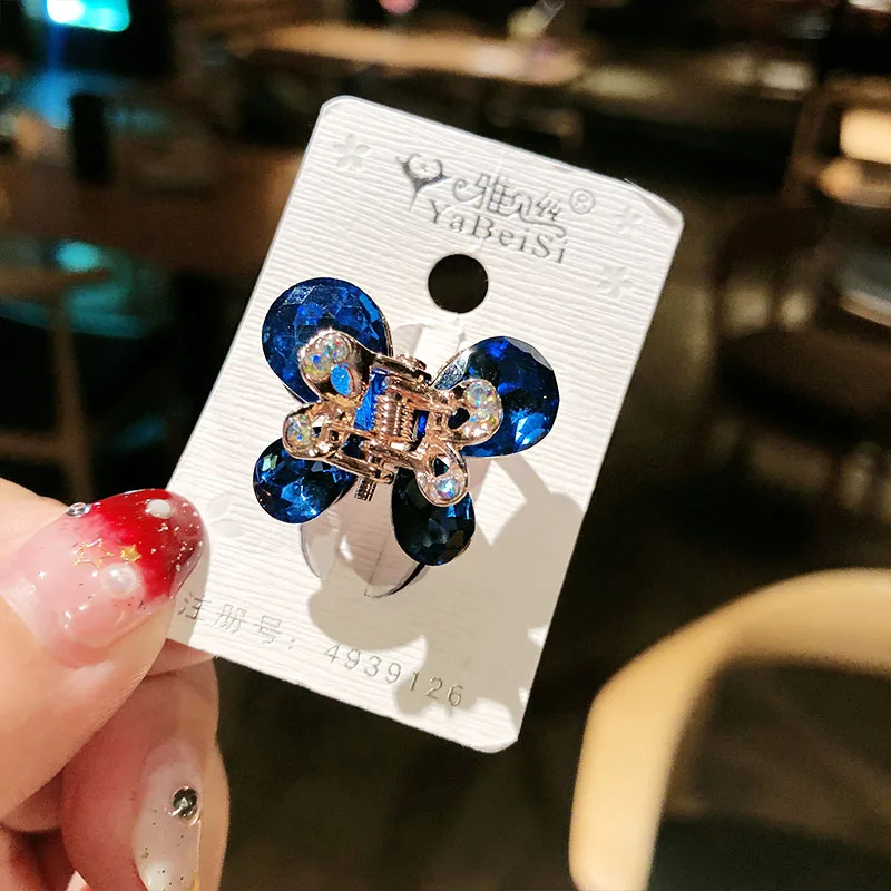 Заколка для волос с цветами и бабочками Винтажный зажим разноцветными