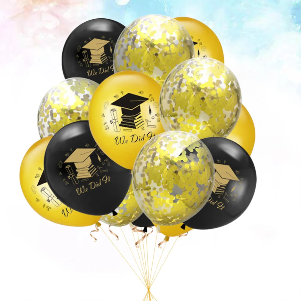 15 шт. набор воздушных шаров Выпускной сезон буквы и доктор шляпа печать