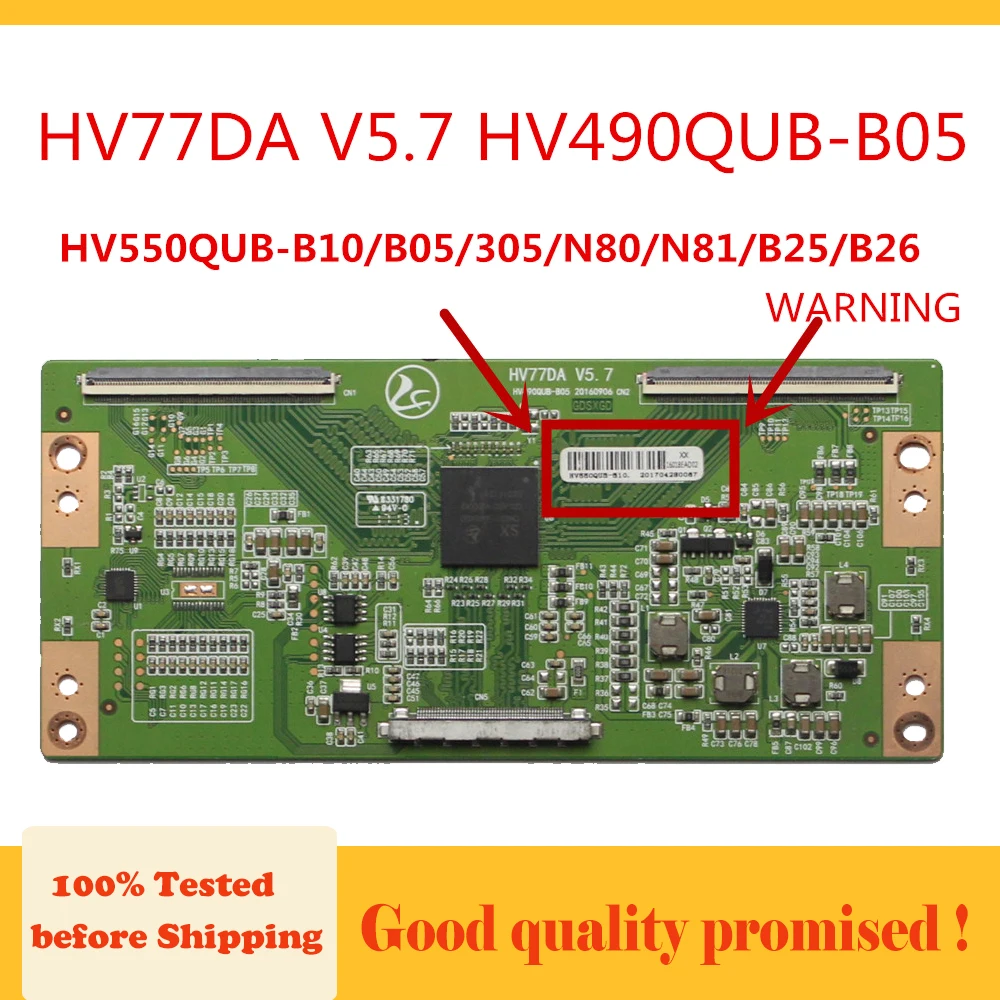 Tcon Board HV77DA V5.7 HV490QUB B05/B05/305 / N80 N81 B25/B26.... И т. д. Сменная плата HV550QUB|Печатные платы| |