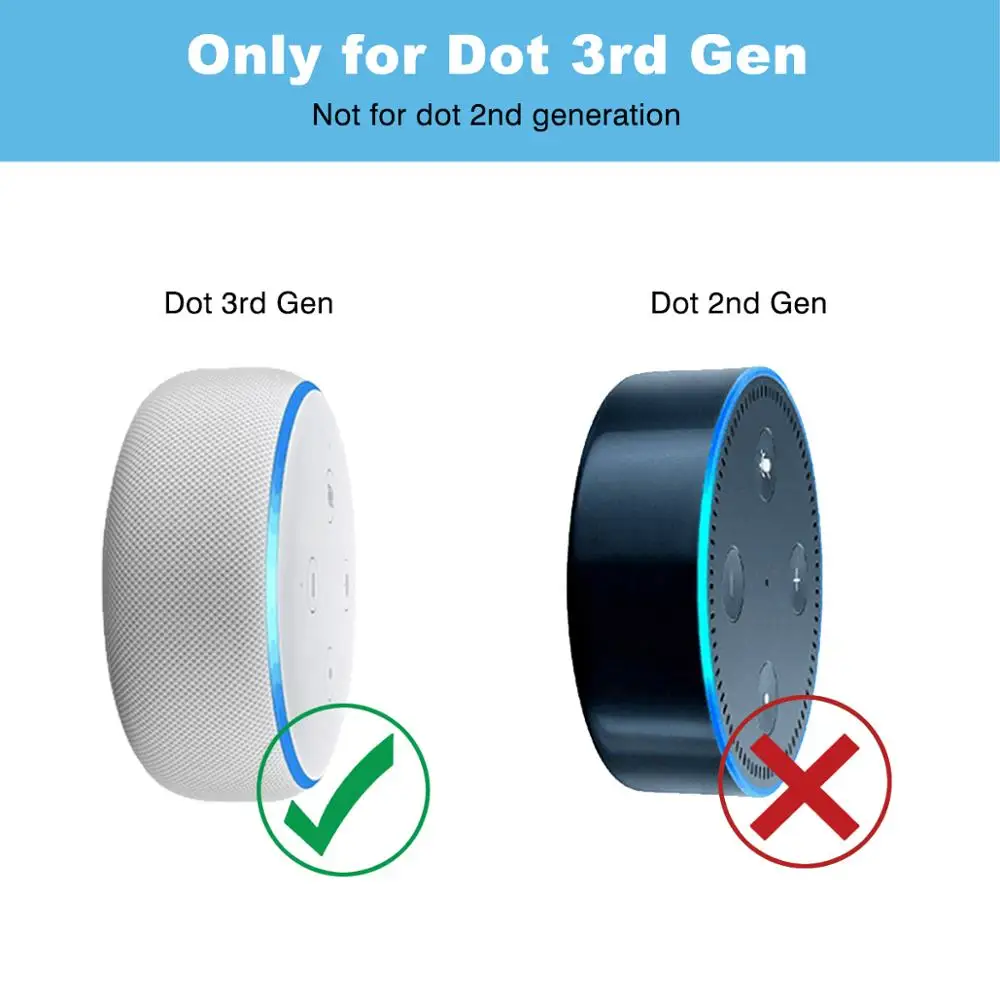 Для Alexa Echo Dot 3-го поколения настенное крепление на розетку Вешалка Подставка держатель Чехол штекер, вставной крепежный стенд работа с Amazon Echo Dot3
