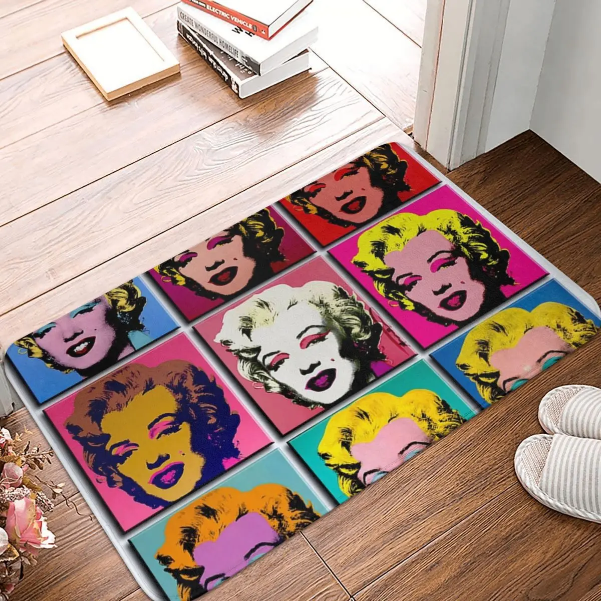 

MARILYN ABSTRACT Art Print Doormat Carpet Mat Rug Polyester PVC Anti-slip Floor Decor Bath Bathroom Kitchen Balcony 40*60