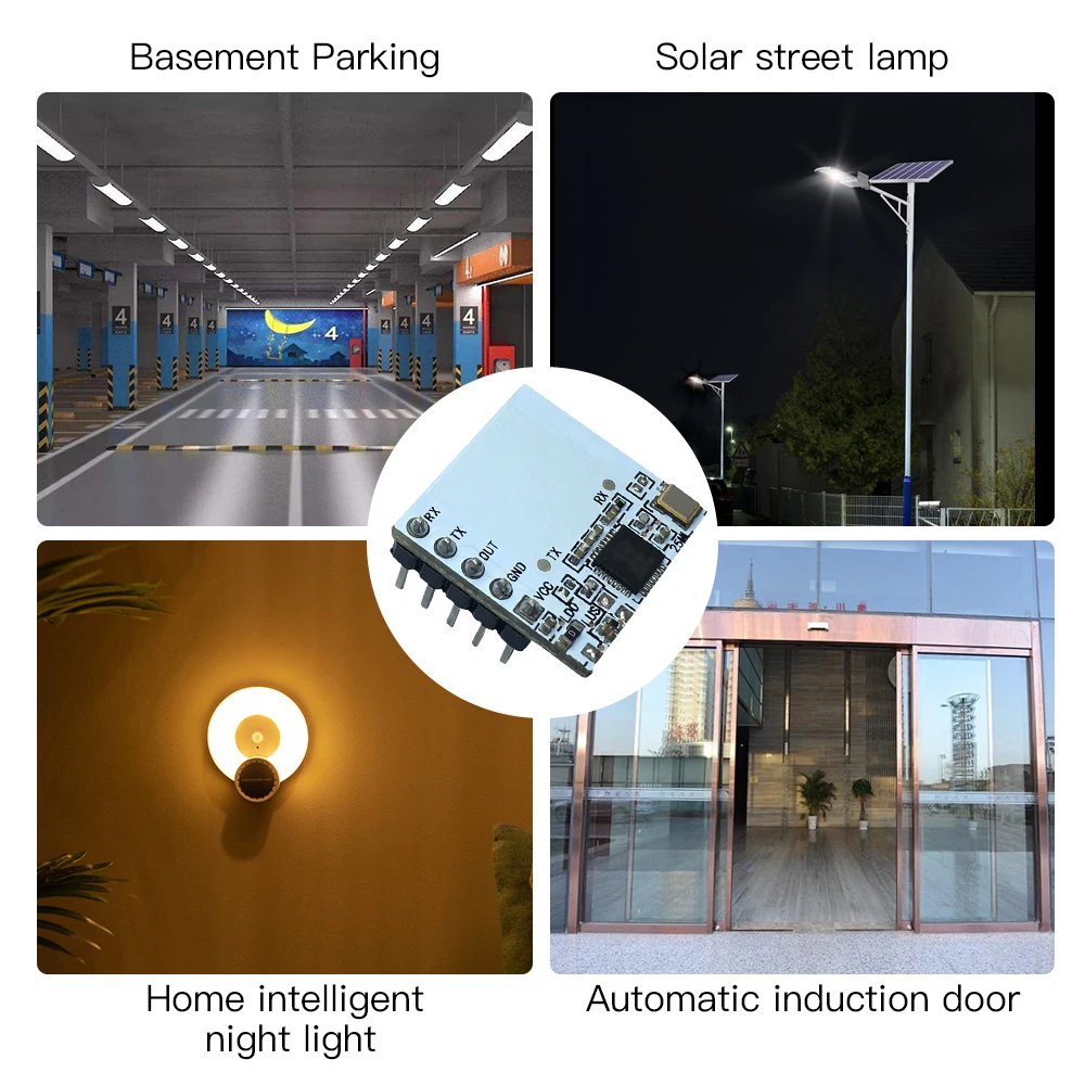 5.8G Microwave Induction Module Human Body Sensor Switch MG5818 Motion Detector Radar Sensor for Wireless Light