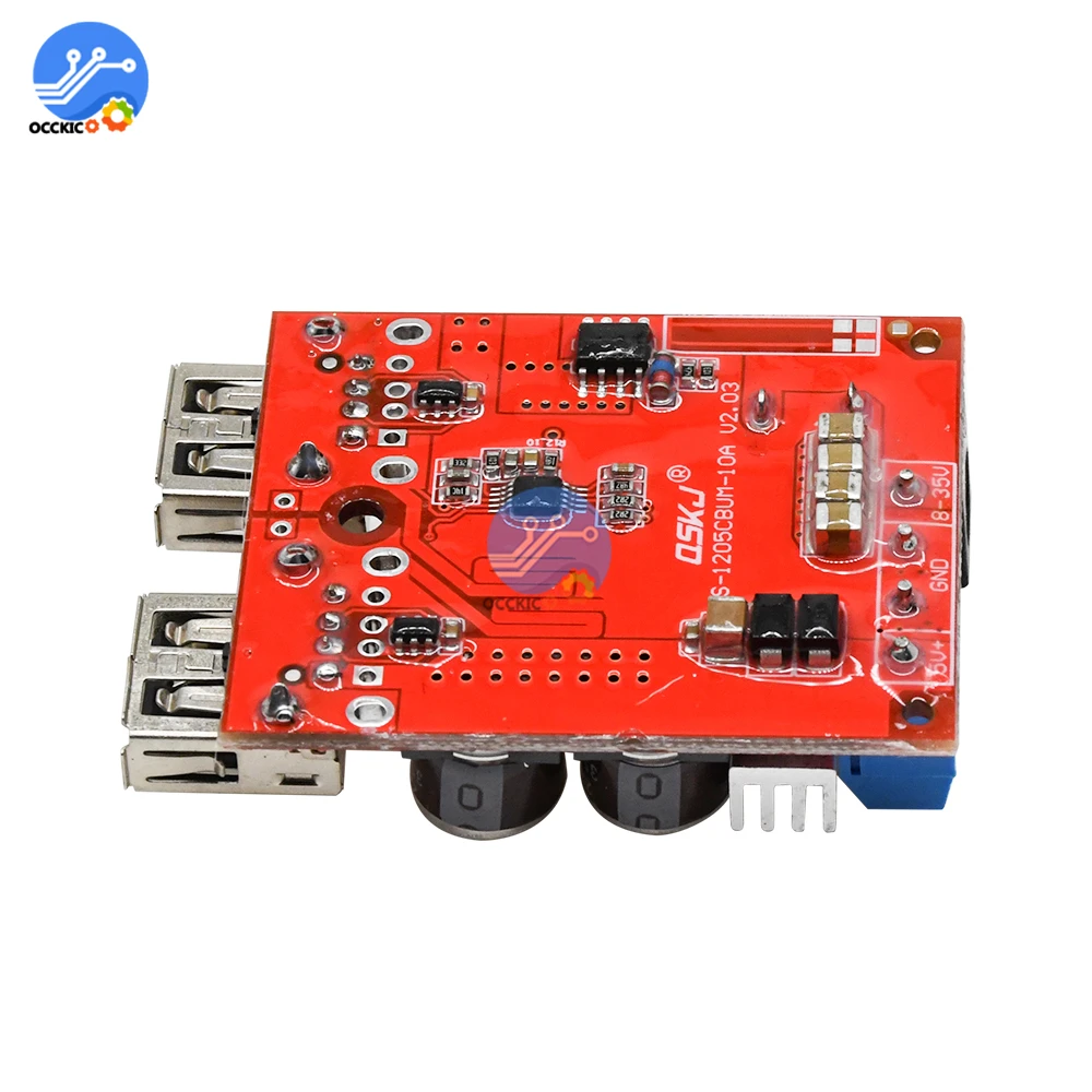 С двумя портами USB для зарядки автомобиля доска DC 8V 35V 5V Универсальный Мощность