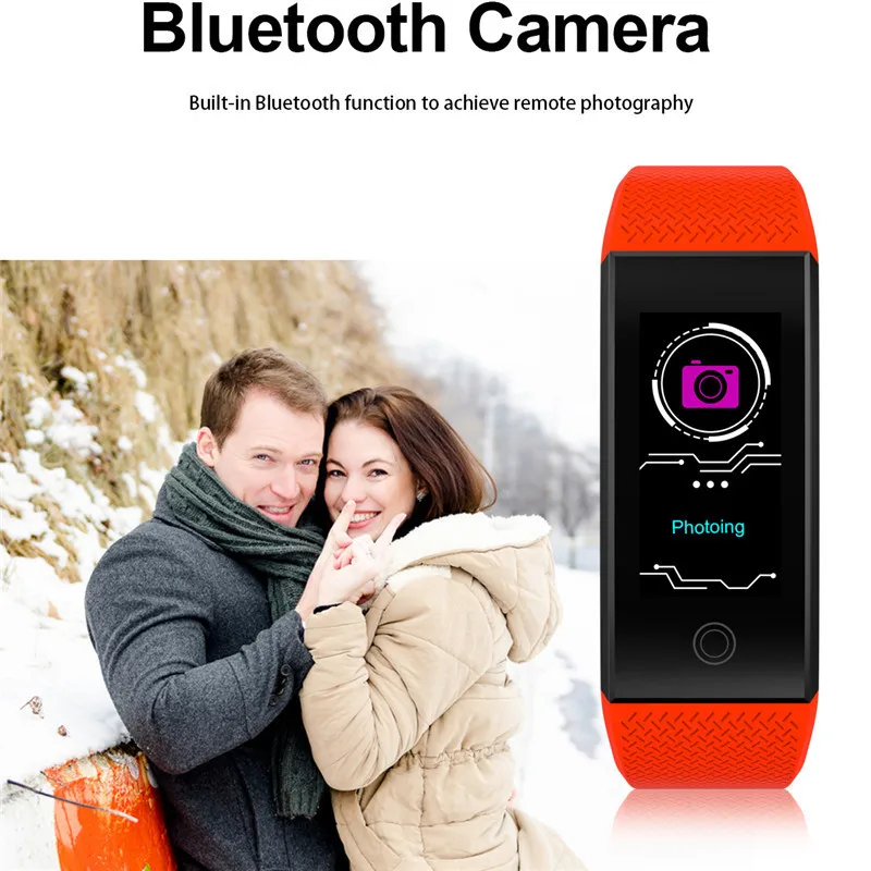 Смарт-браслет для женщин со светодиодным цветным экраном информация о