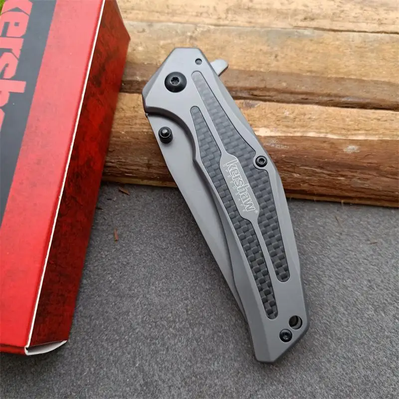 Kershaw 8300 складной нож 8Cr13Mov лезвие полностью стальное титановое покрытие + ручка из