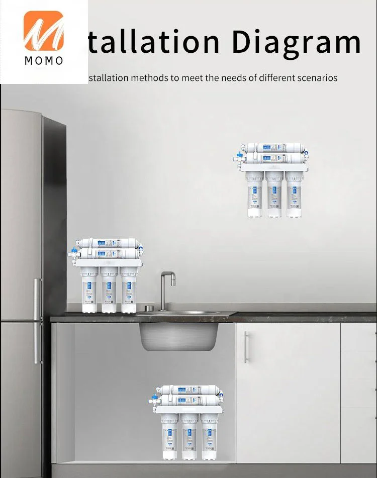

Quick connector kitchen faucet water filter system wall-mounted under sink countertop non electric uf water filter for kitchen