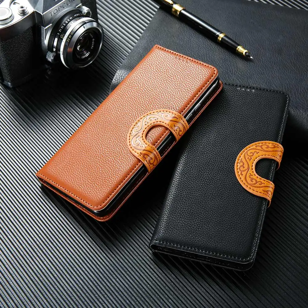 CYATO винтажный кожаный чехол с тотемными кнопками для Xiaomi Redmi 6A 6 Pro 5 Plus 5A 4X кошелек 9