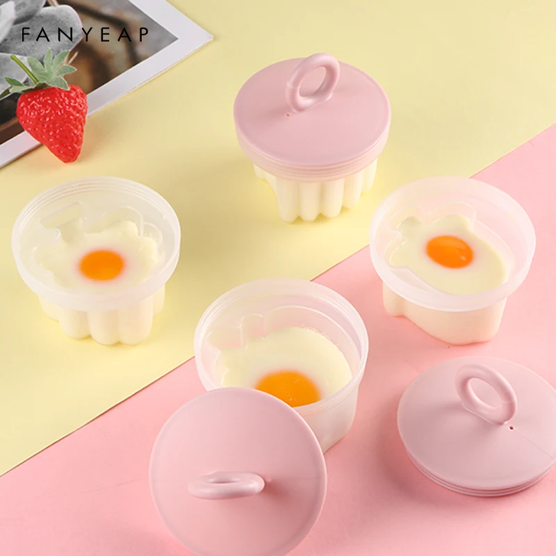 

4 шт./компл. симпатичная форма для яйцеварки, яйцеварка, Пластиковая форма для яйца, детская форма для выпечки, кухонные инструменты для приг...