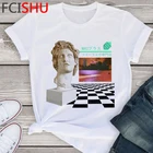 Футболка Vaporwave, мужская белая футболка ulzzang tumblr, уличная одежда