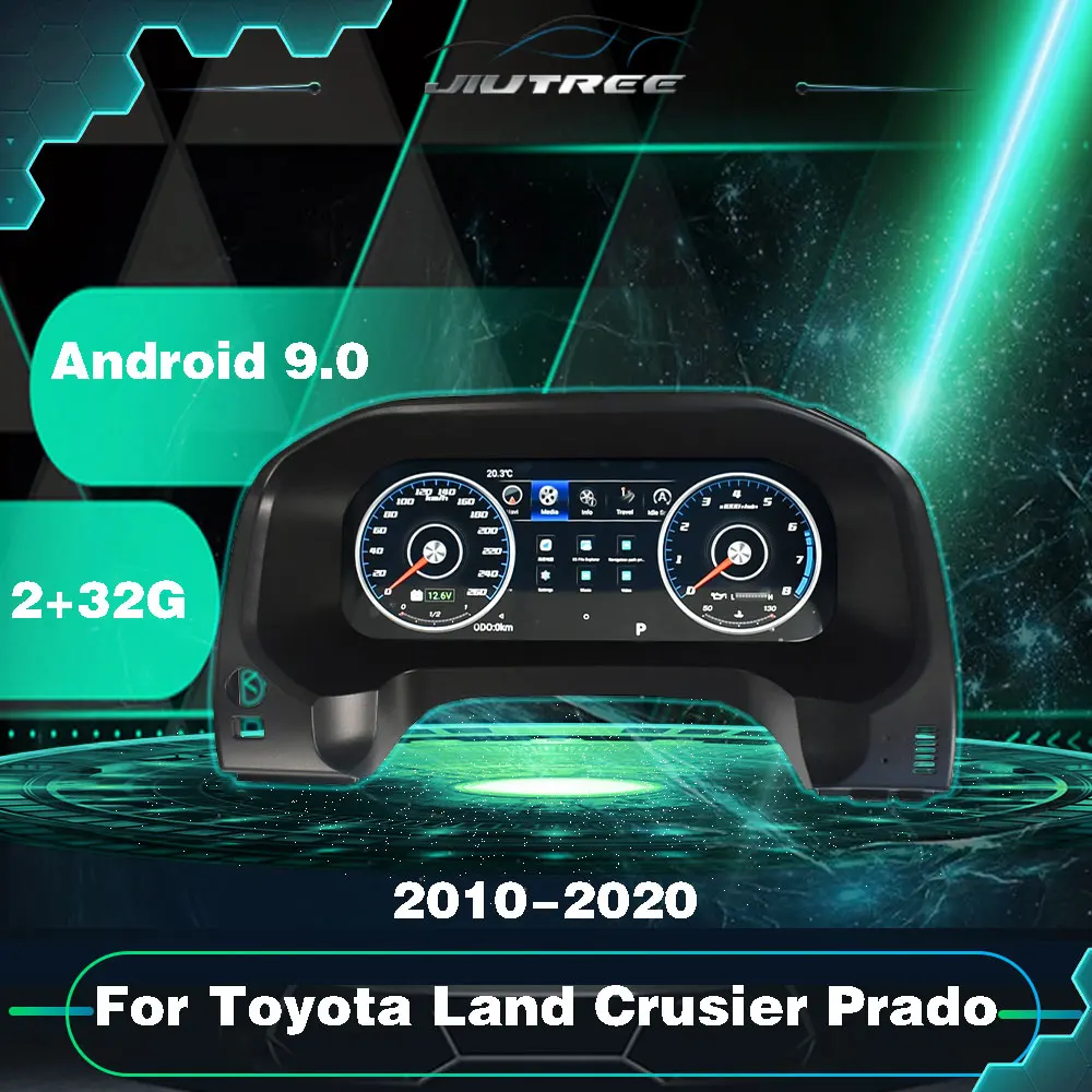 

Android Car LCD Meter instrument Dashboard screen GPS Navigation For Toyota Land Crusier Prado 2010-2020 Multimedia player