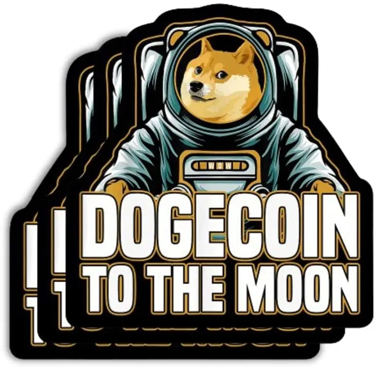 

Виниловая наклейка Dogecoin, премиум-костюм космонавта, наклейка (3 шт. в упаковке) для фанатов Dogecoin, криптовалюты, блокчейн, Биткоин, эфириума