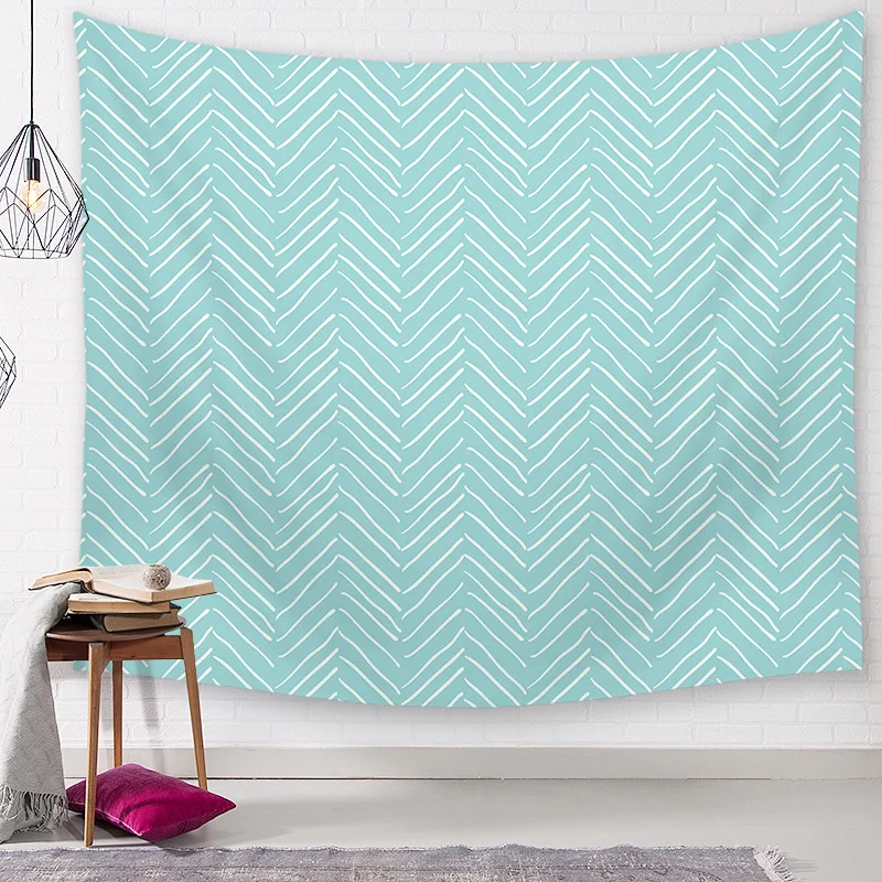 CAMMITEVER Geometric Printed Tapestry Feather Wave Blanket Farmhouse Decor Window Tapestries | Дом и сад