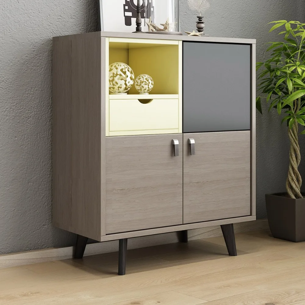 La Casa потертый шик Гостиная Винтаж Ретро МДФ шкаф хранения Организатор мебель Mueble