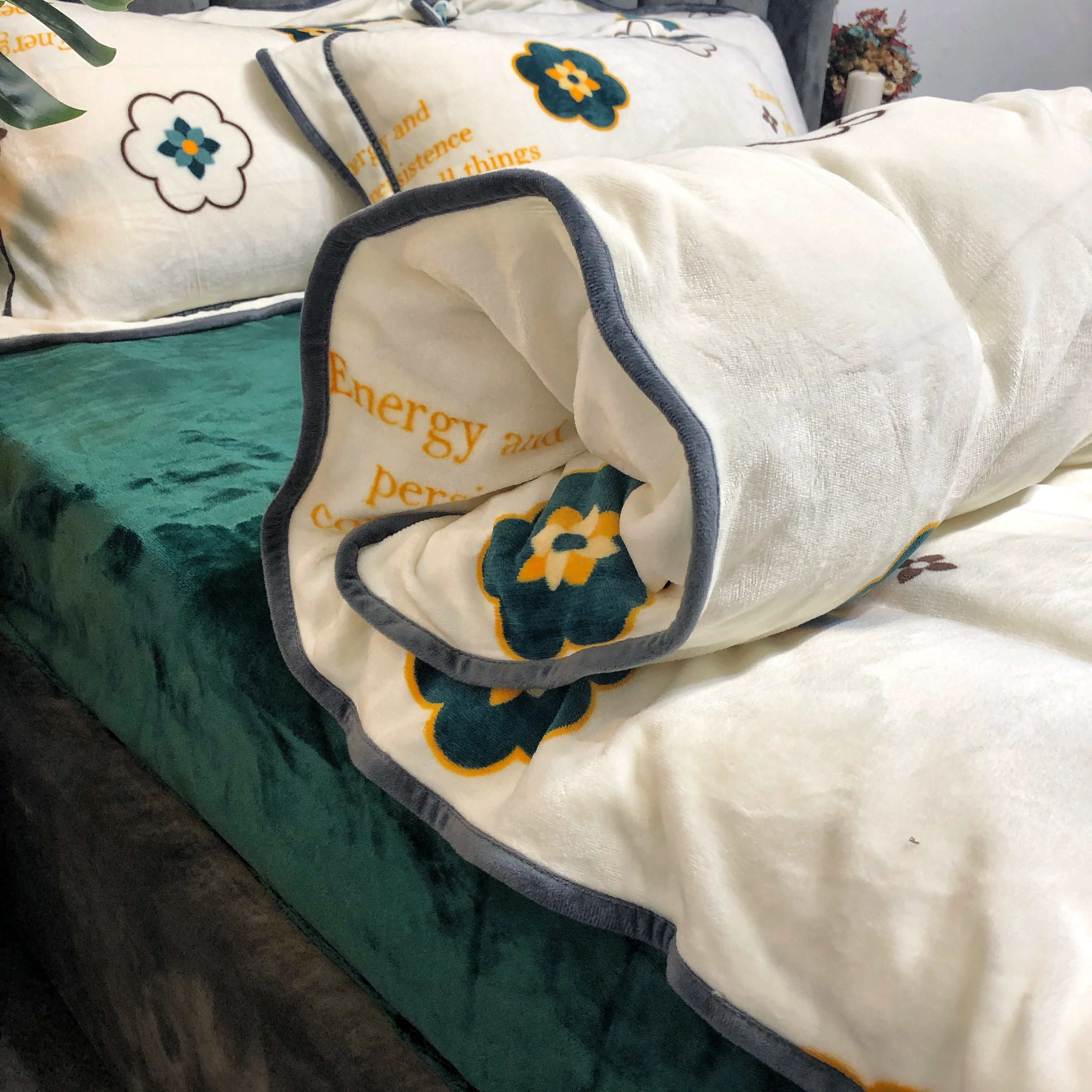 

Home Textile 4pcs Bedding Sets Bed Sheet Set Bedding Simple Comforter Bedding Sets Korean Fleece Comforter Set Winter FF80S