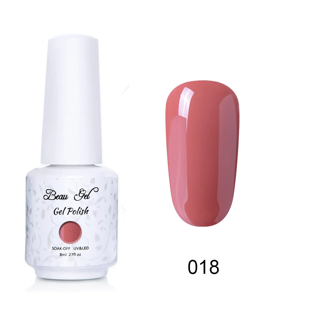 NU018 Beau гель 8 мл флуоресцентный неоновый Гель-лак для ногтей Vernis полуперманентный УФ-Гель-лак впитывающий Гель-лак для ногтей - Цвет: NU018
