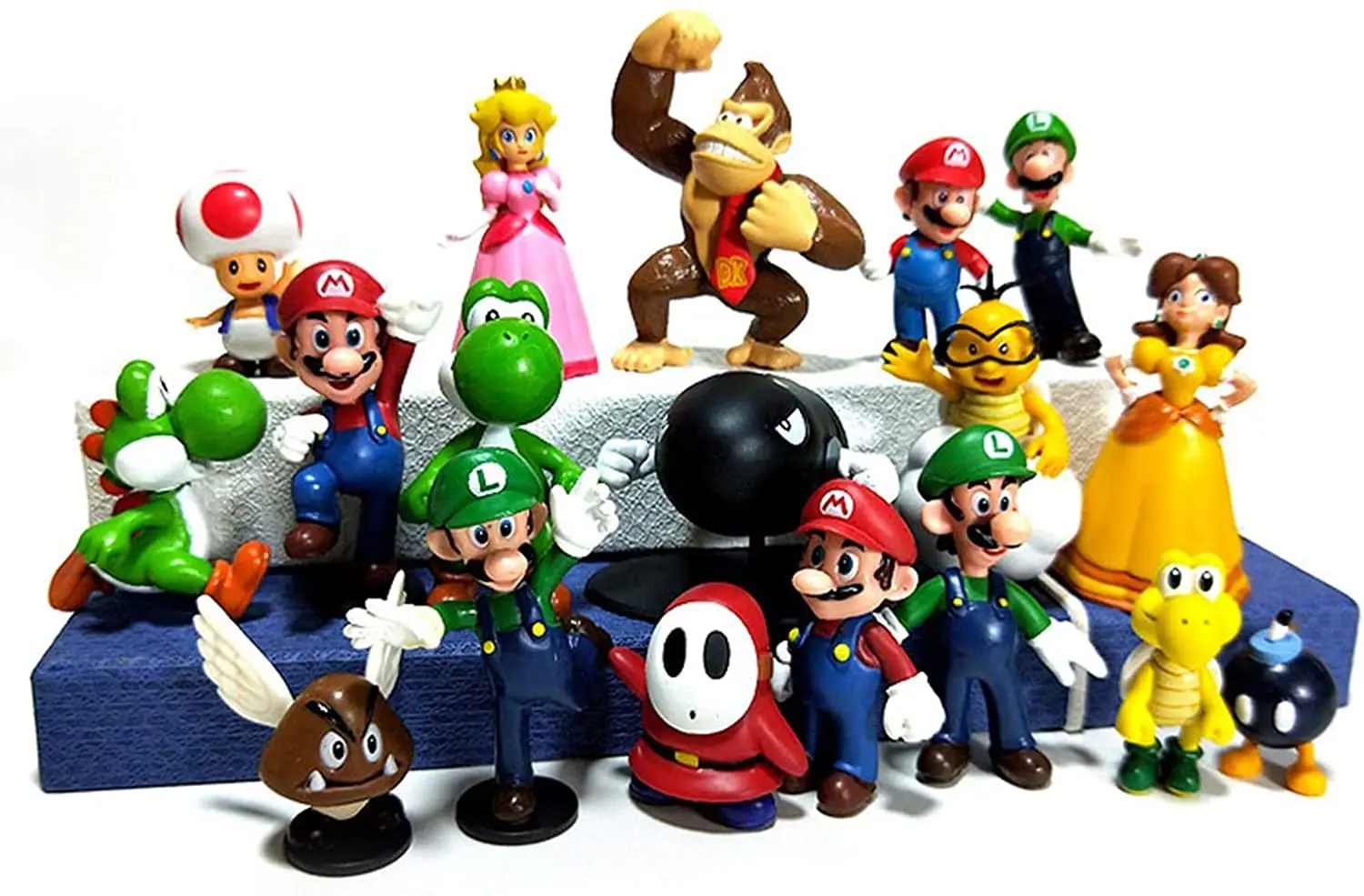 Новые Фигурки героев Super Mario Bros Odyssey из ПВХ игрушки Yoshi Peach Принцесса Луиджи