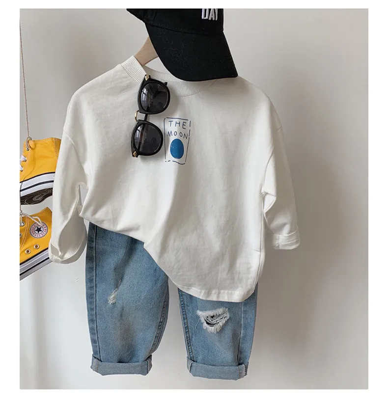 Детские рваные штаны в Корейском стиле для малышей Новинка 2020 года весенние