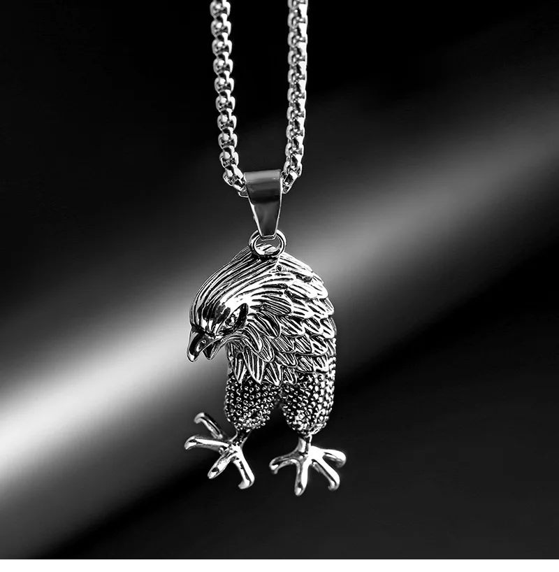 Мужской кулон в стиле хип хоп ожерелье из титановой стали панк с изображением