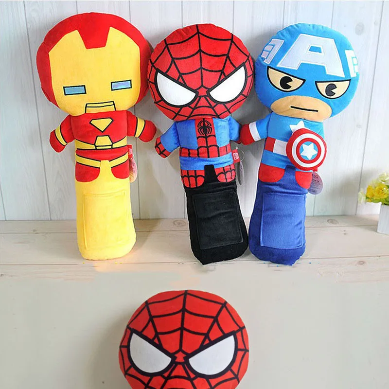 1 шт. 50 см мягкая плюшевая подушка для автомобиля Marvel's Мстители безопасность сидений в автомобиле ремень покрытие подушка мягкая подушка