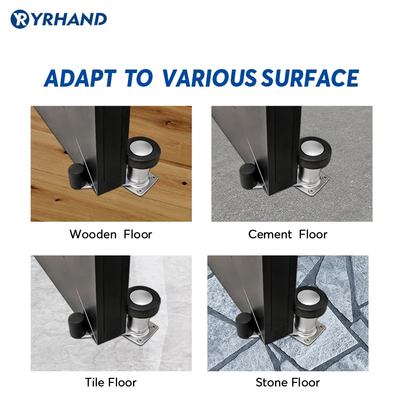 Дверной ограничитель настенный Регулируемый дверной из нержавеющей стали с