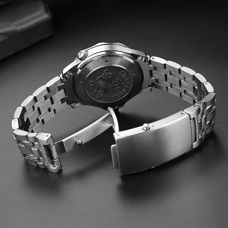 20mm Stainless Steel Watch Band Replacement for Omega Seamaster 300 Ocean 007 316L Solid 22mm Silver Strap Bracelet Accessories