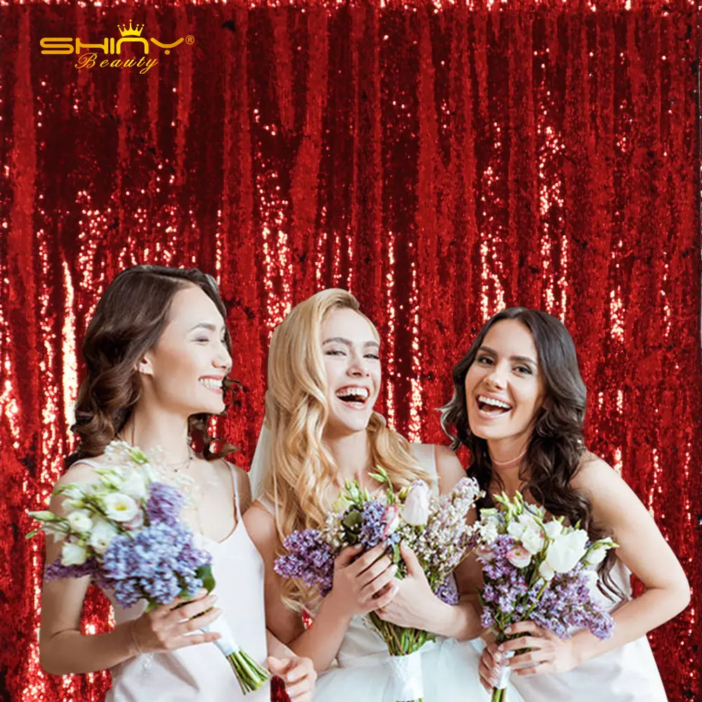 Черный блесток фон 4FTx6FT Реверсивный ткань фото стенд видео студия идеально