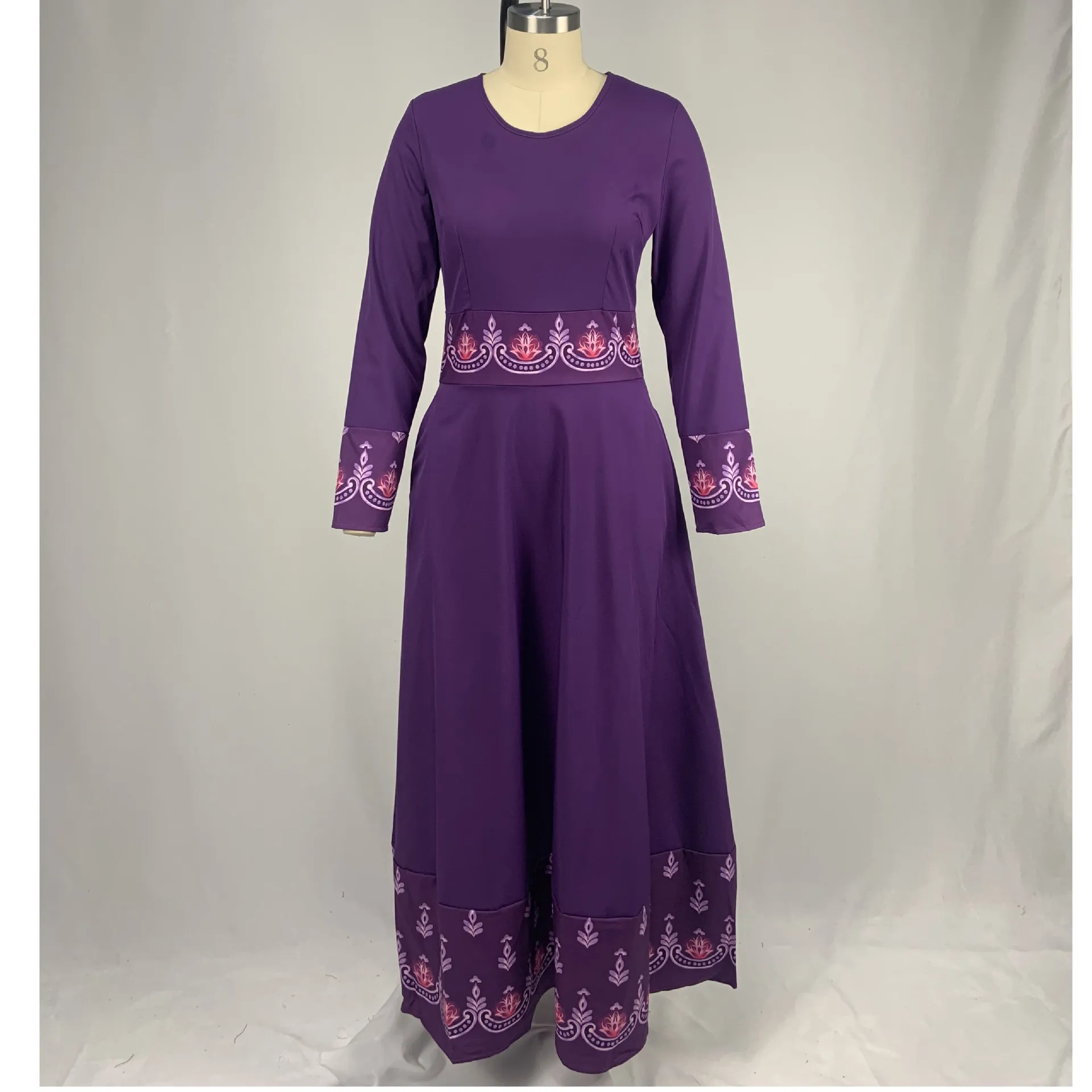 2021 Gaun Indonesia Hijab Bangladesh Gaun Ukuran Plus 5XL Dubai Biru Abaya untuk Wanita Pakistan Muslim Gaun Panjang Pakaian Islami