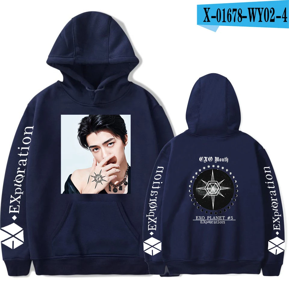 U Новое поступление EXO планета#5 толстовки Для мужчин повседневный пуловер уличная Толстовка Sudadera Hombre Male; EXO планета#5 Толстовка Для мужчин - Цвет: U
