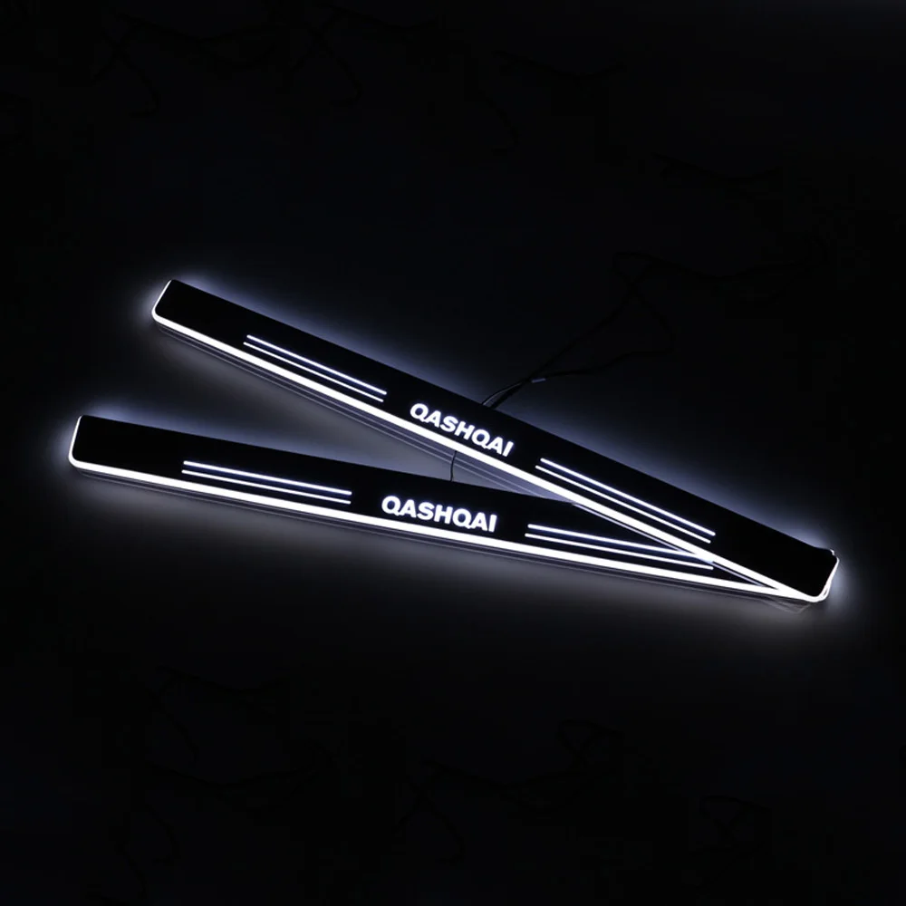LED Door Sill For Nissan Teana Xtrail Qashqai Juke Sentra Maxima Altima Murano NAVARA Skyline Dynamic Light Scuff Plate Pedal | Автомобили