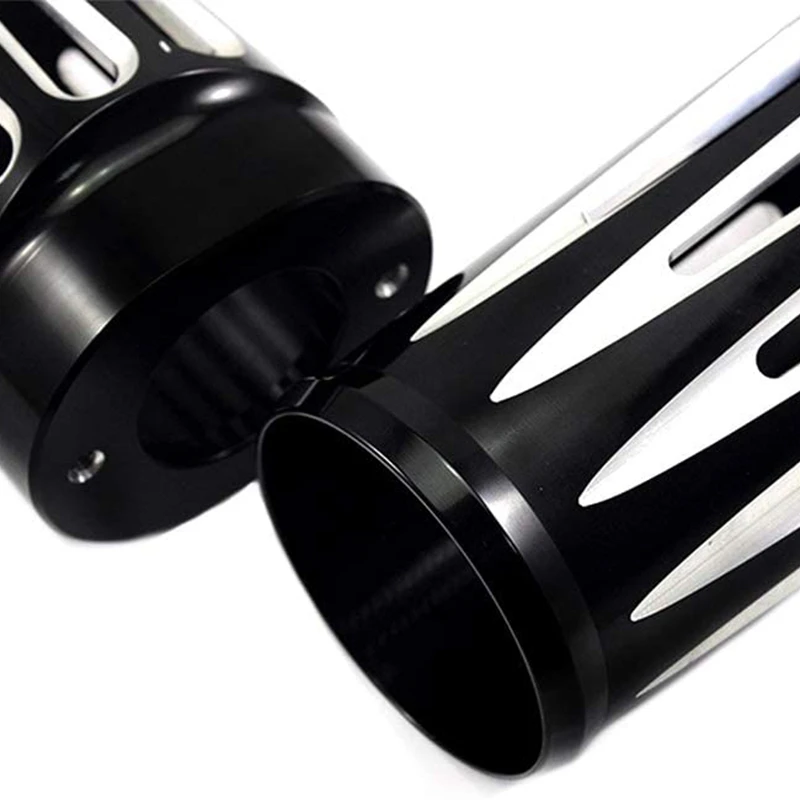 

Motorcycle Front Fork Boot Slider Covers for Touring Road King Street Electra Glide 1980-2013 CNC Aluminum