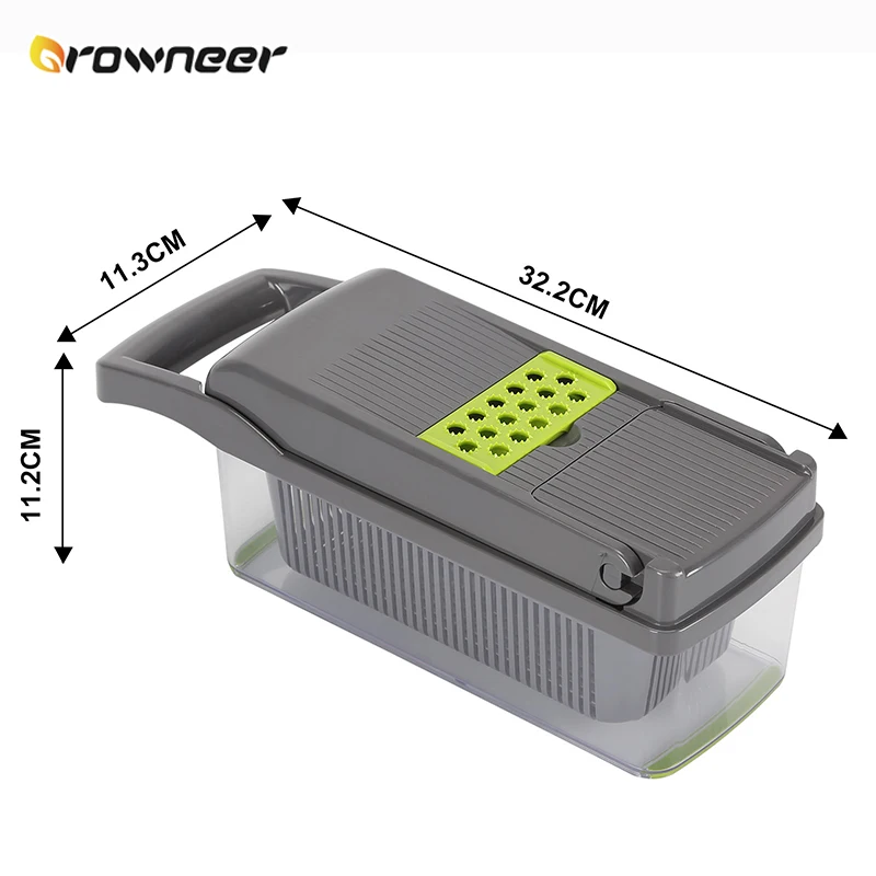 

Multifunction Manual Slicers Vegetable Fruit Cutter Stainless Steel Onion Peeler Carrot Grater Portable Potato Dicer Tool