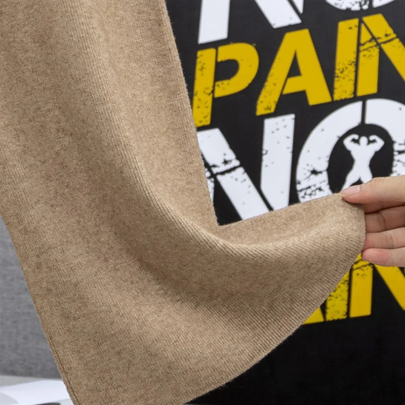 2021 New Women'S Wide-Leg Pants Thick Warm Knitted High-Waist Ankle-Length Pants Straight Casual Comfortable Women'S Pants