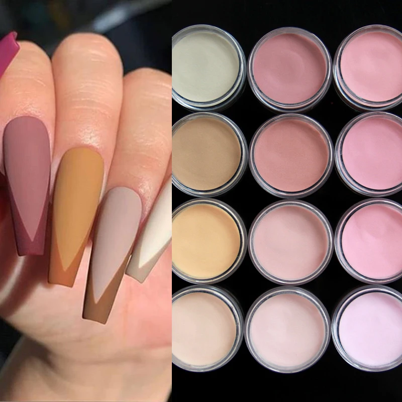 Акриловая пудра телесного цвета для наращивания ногтей 15 г |