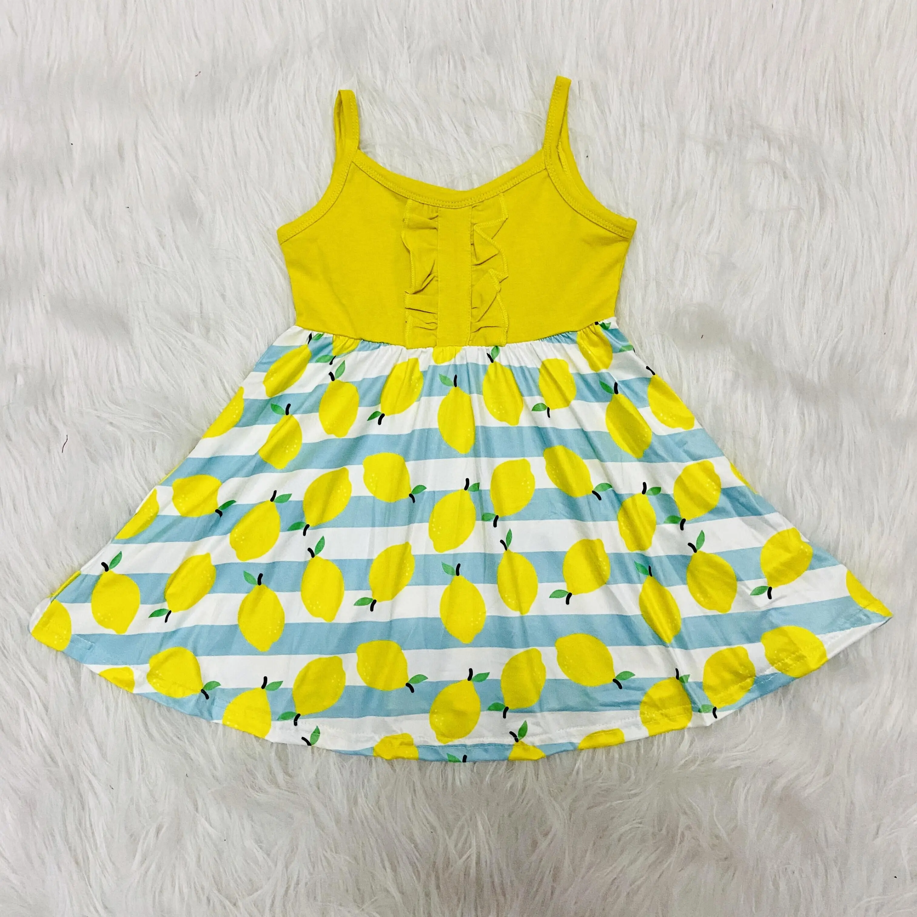 Детское платье без рукавов с мультяшным рисунком | Детская одежда и обувь