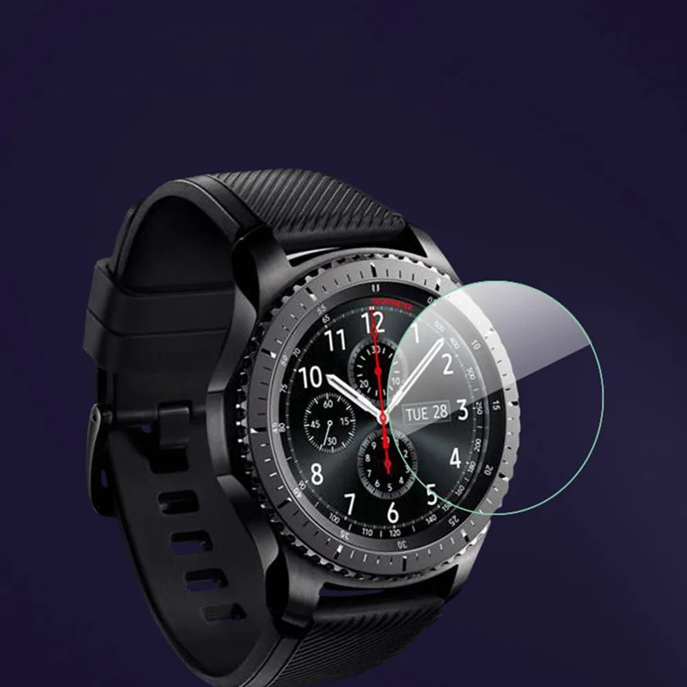 Защитное стекло Gear S3 Frontier классическое закаленное для Samsung Galaxy watch 46 мм 42 S2 9H 2.5D S